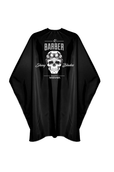 Marmara Barber Cape Skull Black