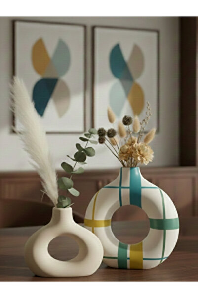 LUNİVAA HOME Decorative Bohemian Style Geometric Patterned Home, Office, Gift...