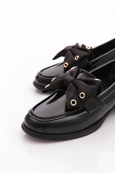 DGN Pm161-K1065 Women's Loafer Shoes with Bow Detail