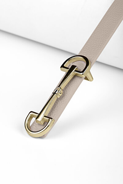 marisha حزام نسائي بيج مع إبزيم ذهبي مميز، حزام للبنطلون، حزام للقميص، حزام ل...