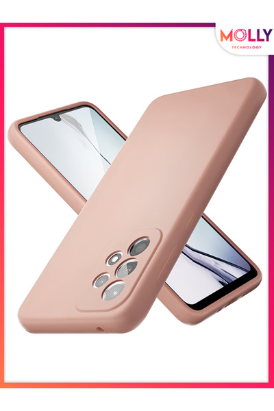Molly Sand Pink Liquid Inside Velvet Matte Silicone Case for Samsung Galaxy A53