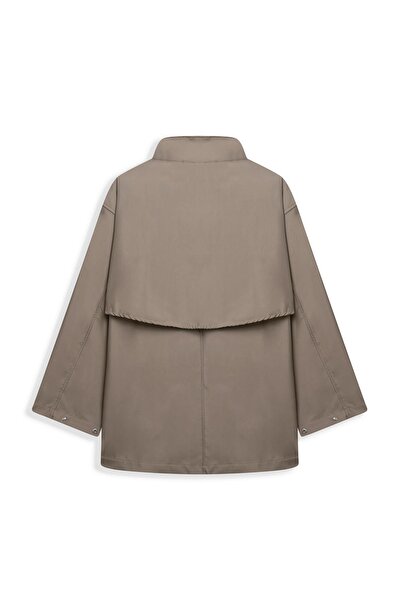 praye Buttoned Oversized Jacket Mink