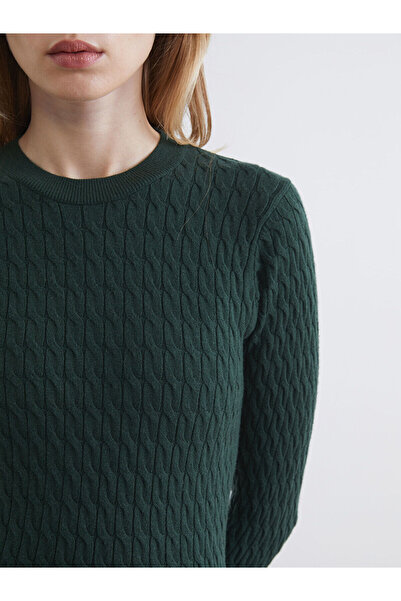 LC Waikiki Crew Neck Self Patterned Women's Knitwear Sweater