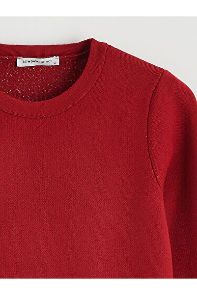 LC Waikiki Pulover de damă cu model cu guler rotund