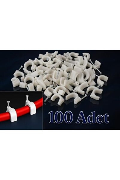 Mena Rise BrfShp Hiva Çelik Çivili Kroşe, Kablo Klipsi, Dayanıklı, Plastik, B...