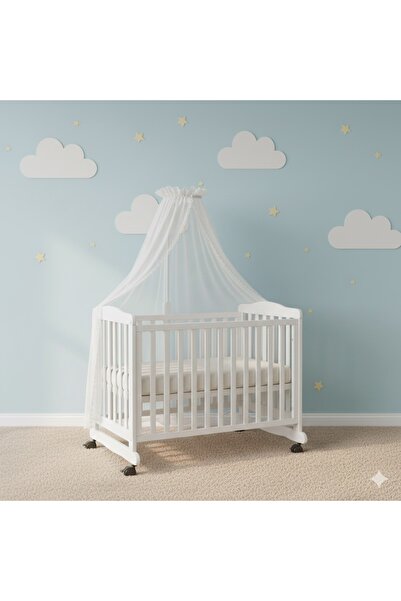 BABYBEBE Product (Wooden crib measuring 120 x 60 cm, opens from the mother's side)