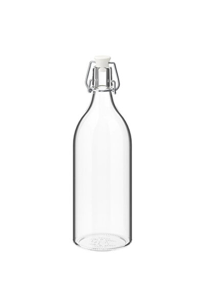 IKEA KORKEN su şişesi, cam, 1 lt
