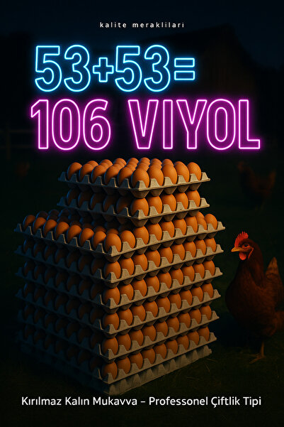 Kalite Meraklıları Ultra Extra 30'lu Yumurta Viyolü Kutusu pakedi 106 ADET Çi...