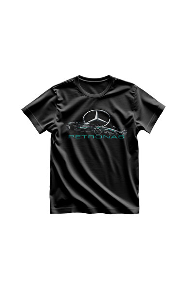 karikatürstore F1 Mercedes AMG Petronas Baskılı Kaliteli Tshirt