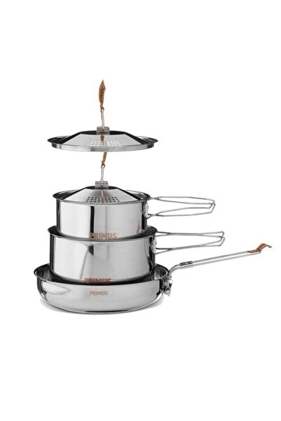 Primus طقم طهي كامب فاير من الفولاذ المقاوم للصدأ