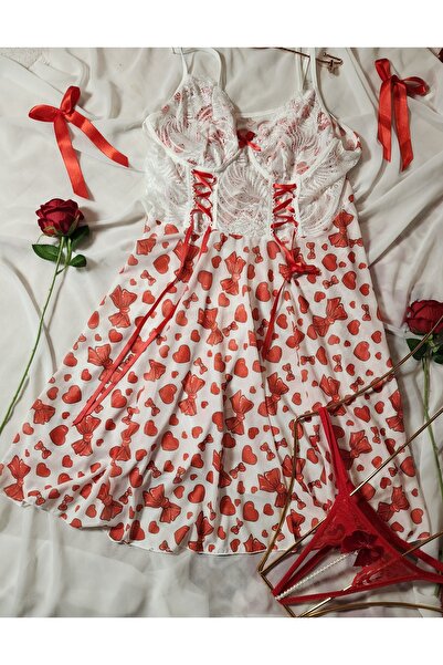 G&H UNDERWEAR Pearl String Thong Panties and Nightgown New Year Christmas Gift