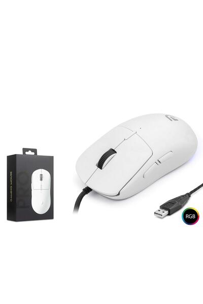 TEKMAKG RGB Işıklı Oyuncu Mouse 3200 DPI 6 Tuşlu 59g Ultra Hafif Gaming Mouse Kablolu