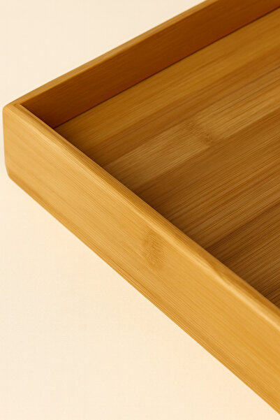 Mirilliahome Natural Bamboo 3-Piece Tray Set |   Serving and Presentation Tray – Kitchen & Breakfast Tray