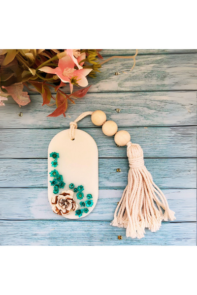 LumanariArtizanale.Ro Wardrobe Air Freshener, Scented Tablet, BLISS - Magnolia, Sandalwood, handmade in Romania