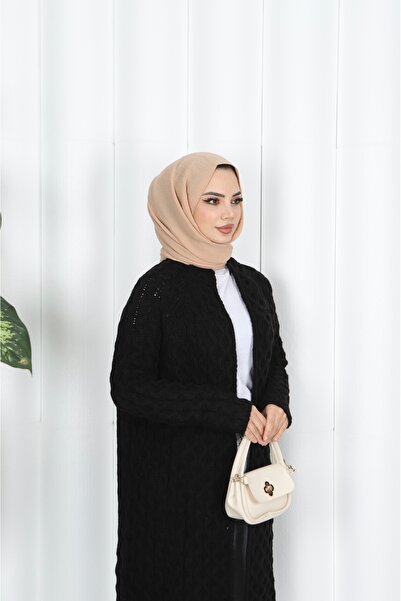 NİSUM MODA Knitted Thick Knitwear Cardigan