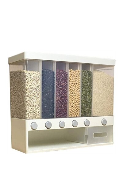 BLOOMING TIME حاوية تخزين الأرز والحبوب المقسمة