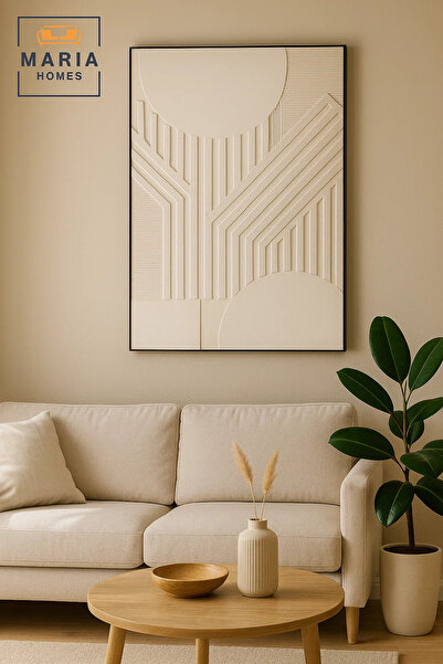 MARIA HOMES Modern Wall Art 120×80 – Abstract Frame & Luxury Wall Decor for Living Room