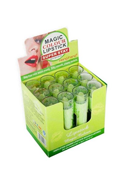 Heng Fang مجموعة أحمر الشفاه ماجيك كولور، 12 قطعة، أخضر