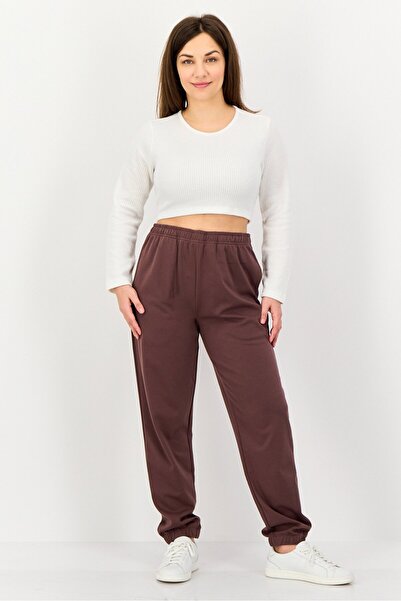 Core Elements Women Regular Fit Solid Jogger Pants, Coco Brown