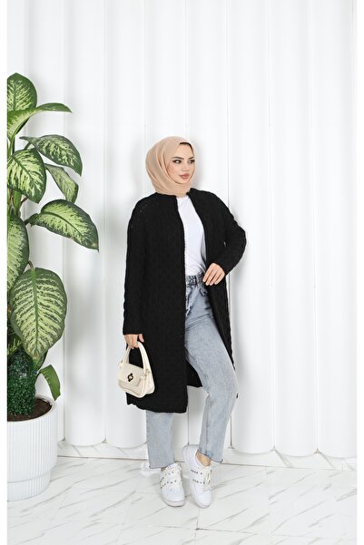 NİSUM MODA Knitted Thick Knitwear Cardigan