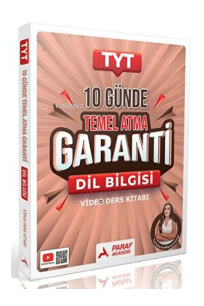 paraf yayınları Paraf Akademi Tyt Dil Bilgisi 10 Günde Temel Atma