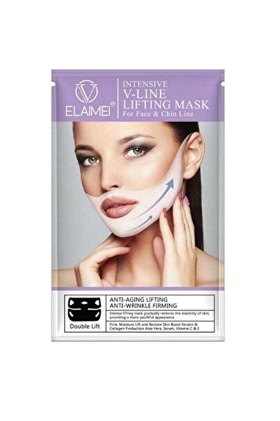 ELAIMEI قناع شد الوجه والذقن المكثف على شكل حرف V، 29 جرامًا (4 قطع)