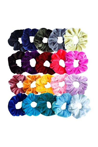 BLOOMING TIME 50pcs Hair Scrunchie Set Multicolour