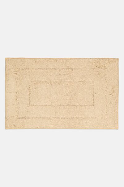 BEBEHOME Soft And Comfortable Textured Bathroom Mat, Tan