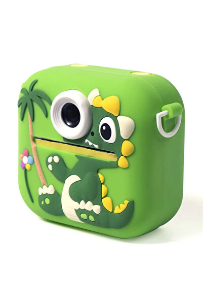 VALA P9 Kids Instant Print Camera Dino (Green) - Dual 48MP, 2.4" LCD, 3 Thermal Rolls