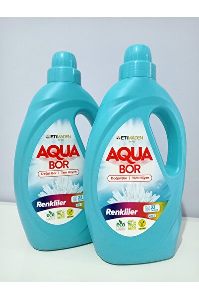 ETİ MADEN AQUABOR DOĞAL MİNERALLİ SIVI ÇAMAŞIR DETERJANI RENKLİLER İÇİN 66 YI...
