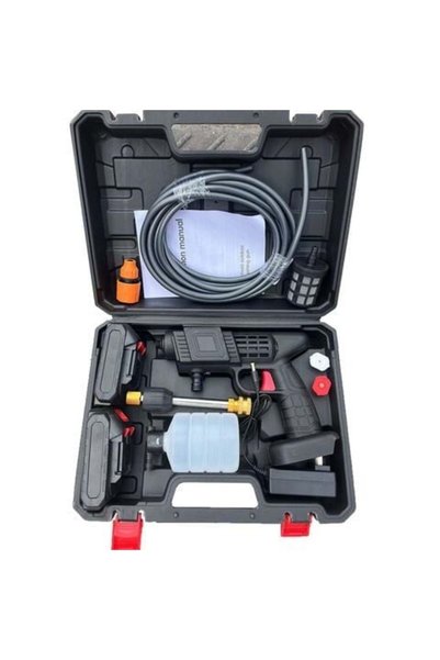 Zet Aparat de spălat cu presiune fără fir 48V, 500W, 30 bar, 3L/min, 2 baterii, duze multiple și rezervor de spumă