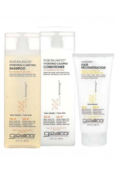 Giovanni Hair Care Set for Dry & Damaged Hair — Rebuilding & Revitalizing