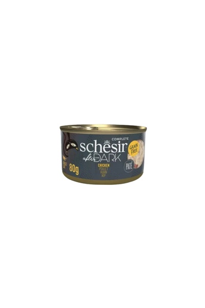 Schesir شيزر دارك طعام رطب للقطط باتيه الدجاج 80g