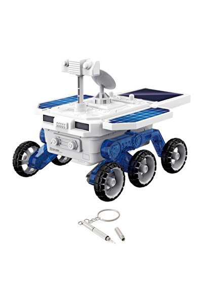 OEM Puzzle-type space car, charged by solar panels, equipped with 6 wheels + 3-headed screwdriver