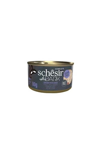 Schesir شيزر دارك طعام رطب للقطط باتيه الدجاج مع البط 80g