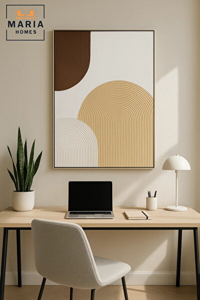 MARIA HOMES Abstract Wall Art 120×80 – Textured Wall Decor & Modern Wall Frame for Living Room