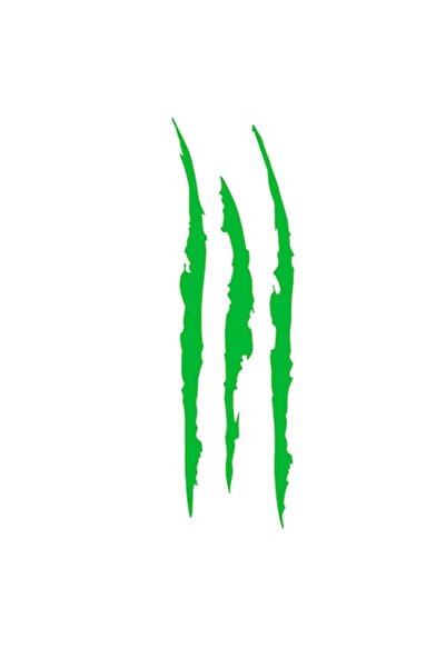 Oracal 651 Car Sticker, Monster Claw, Waterproof, 40 x 12 cm, green