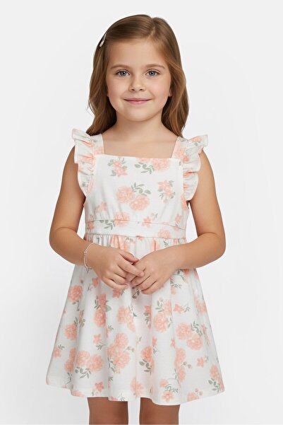 Draper James فستان بناتي بطبعة زهور، قطعتين، متعدد الألوان