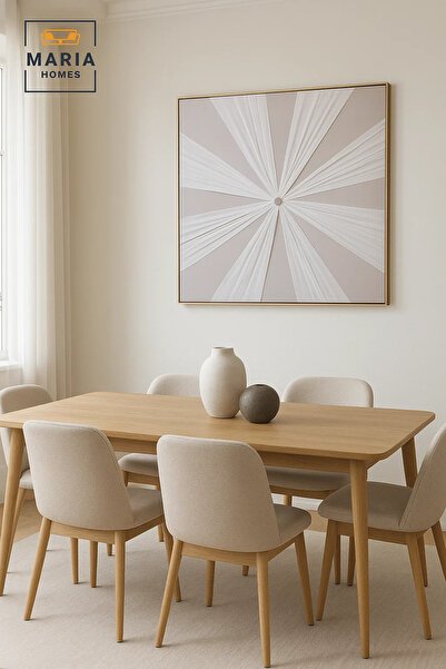 MARIA HOMES Modern Wall Art 100×100 – Abstract Frame & Luxury Wall Decor for Living Room