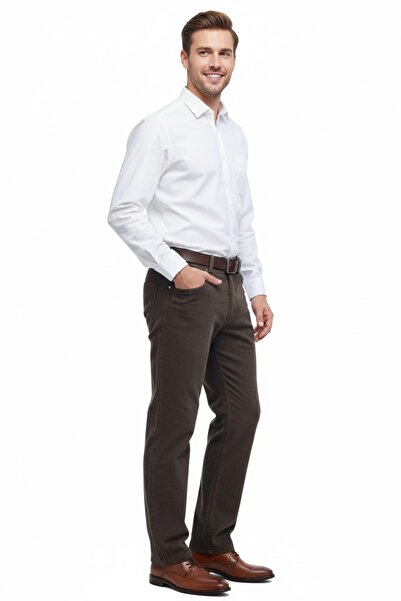 polo casimo Men's Regular Fit 5 Pocket Corduroy Pants 320 Bgl-St05054