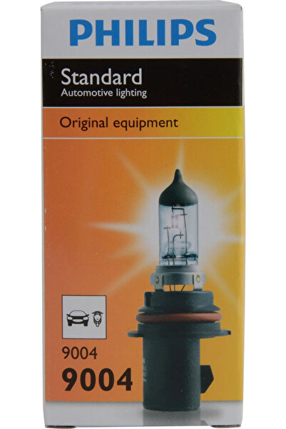 Philips 9004 Standard Halogen Headlight Bulb, (Pack of 1)