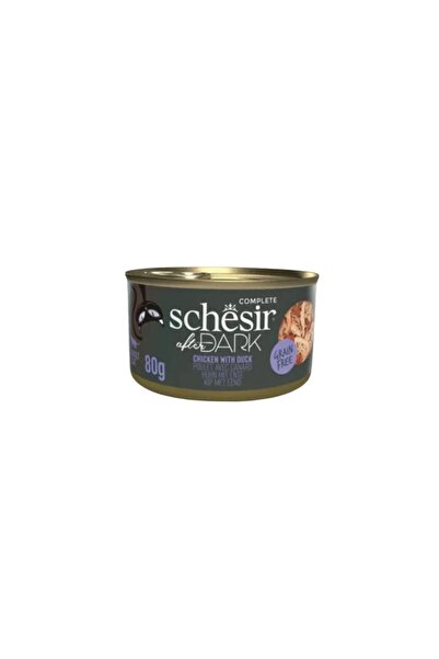Schesir شيزر دارك طعام رطب للقطط بالدجاج مع البط 80g