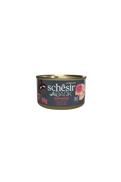 Schesir شيزر دارك طعام رطب للقطط باتيه الدجاج و لحم البقر 80g