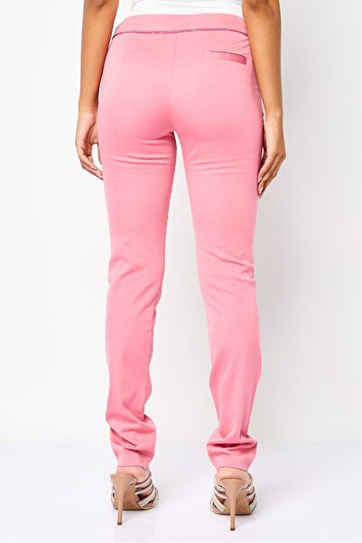Harmont & Blaine Women Regular Fit Straight Leg Solid Pants, Pink