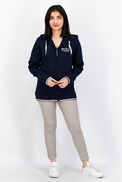 Alfa Romeo Women Sportswear Fit Long Sleeves Brand logo Racing Hoodie, Navy