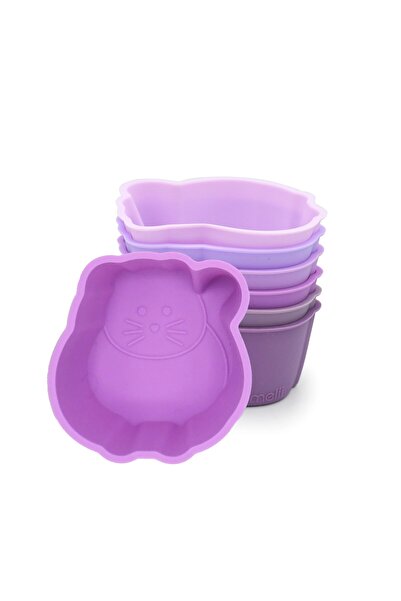 Melii Set of 6 silicone baking molds, melii, cat model