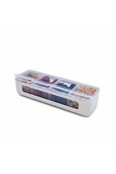 Melii Snack box 4 compartments, melii, ivory