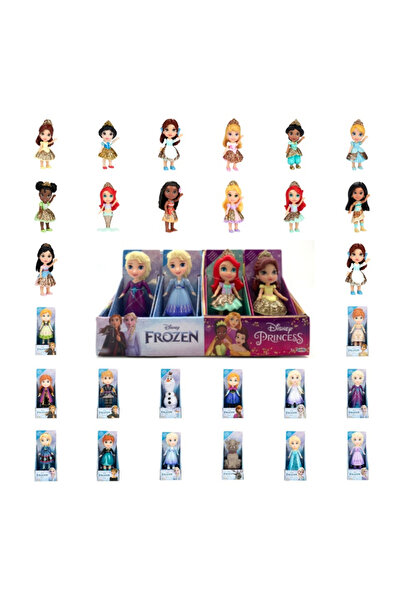 DİSNEY PRİNCESS - Disney and Frozen princess mini dolls, 8 cm, children age 3 years +