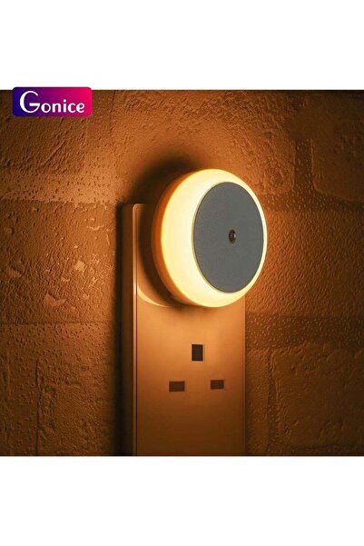 Gonice عبوة من 2 مصباح LED ليلي - أبيض دافئ