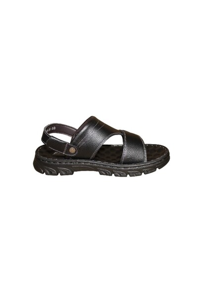 WDA Men’s Black Comfort Sandals with Adjustable Back Strap